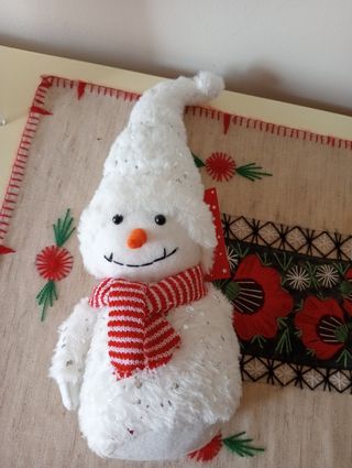 Pupazzo di Neve Natalizio Tessuto