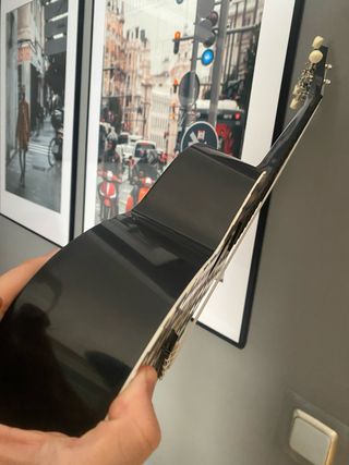 Ukelele Korala a cuadros con smiley