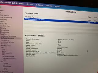 Macbook Pro 15" i7 Doble Grafica Bateria Nueva SSD
