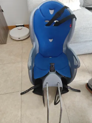 Asiento niño bici azul