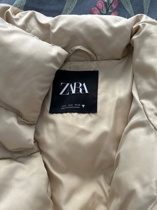 Cazadora Zara niña beige talla M
