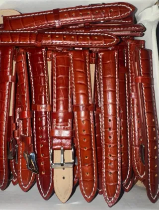 Lote 50 Correas Piel Marrón