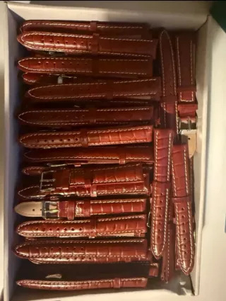 Lote 50 Correas Piel Marrón