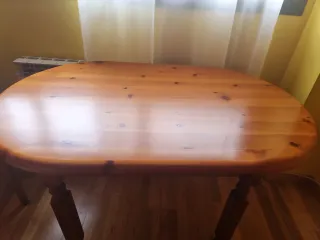 Mesa de pino macizo 137x82 cm