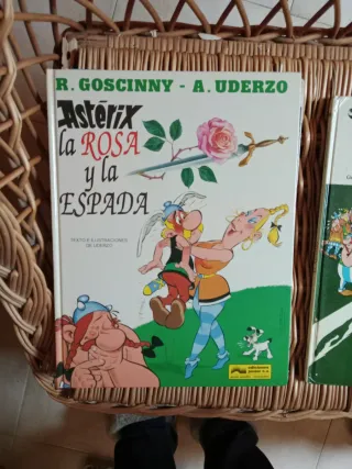 Tebeos de titin y Asterix