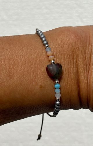 Pulsera Corazón Multicolor.