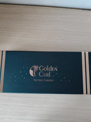 Set Planchas Golden Curl Rose Gold Nuevo