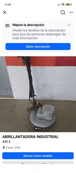 Abrillantador industrial