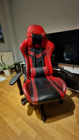 Silla Gaming NPLAY Roja y Negra