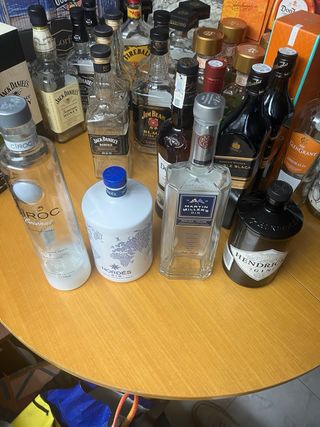 Bottiglie Vuote di Alcol Premium (Whisky, Tequila, Rum, Gin, Vodka)