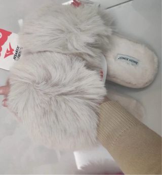 Ciabatte JOMIX donna beige calde antiscivolo