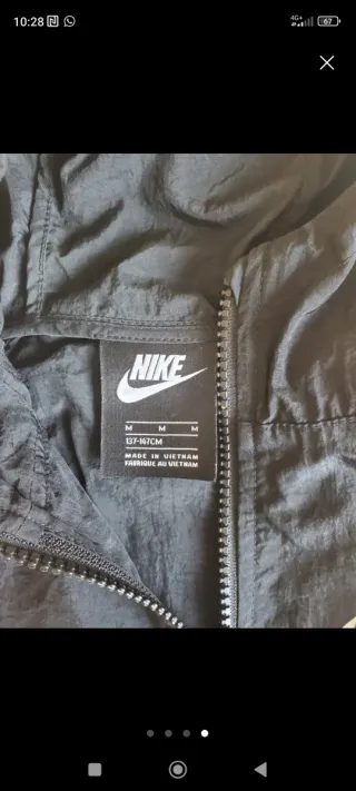 Chándal Nike Negro y Rojo Talla M niño 137/147