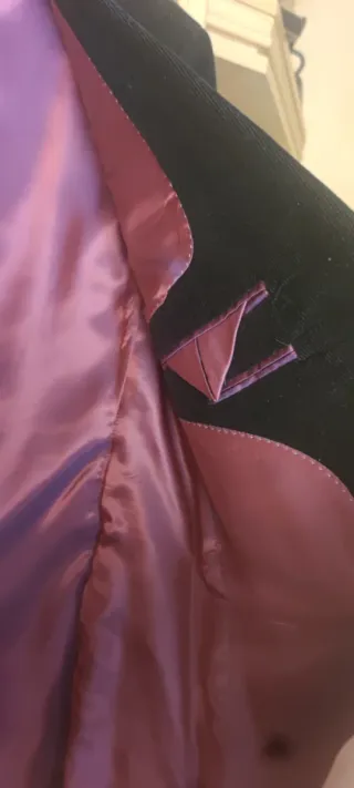 Americana de pana negra