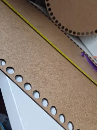 Base per cesta in legno ovale per lavori manuali