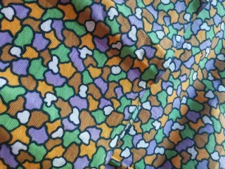 Tela estampada multicolor