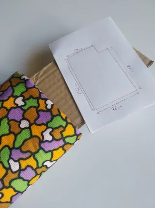 Tela estampada multicolor