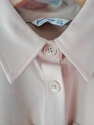 Camisa Stradivarius Cámel Talla L