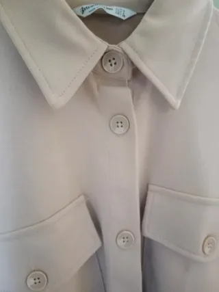 Camisa Stradivarius Cámel Talla L