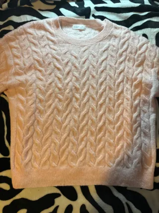 Polar Mujer Rosa Trenzado