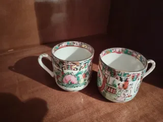 2 Piatti di porcellana cinese da appendere, tu e io abbinati