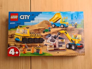 LEGO City 60391 Camiones de Obra y Grúa - NUOVO