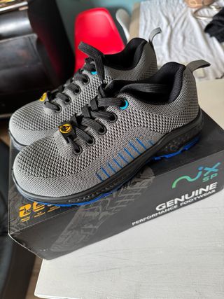 Zapatos de trabajo Nix SP grises y azules UNISEX