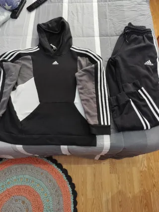 Chándal Adidas Negro/Gris Talla S