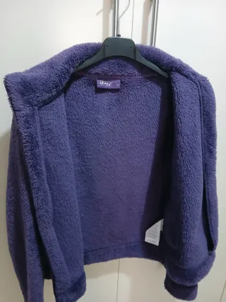 Giacca felpata viola