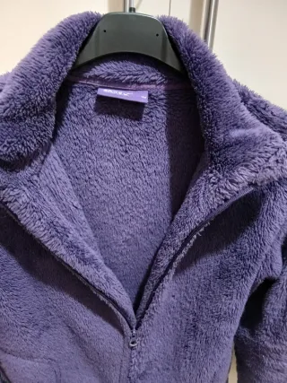 Giacca felpata viola