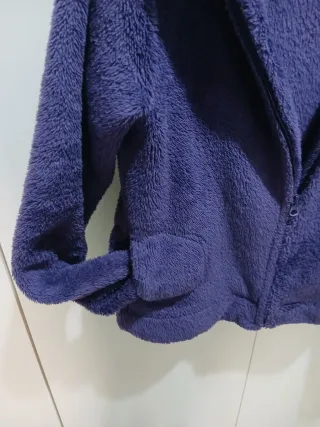 Giacca felpata viola