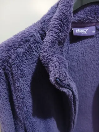 Giacca felpata viola