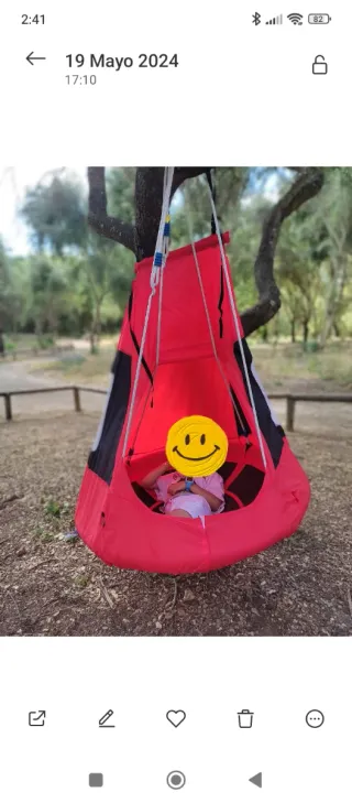 Columpio nido tipo tienda