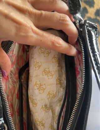 Bolso Guess Negro Cocodrilo