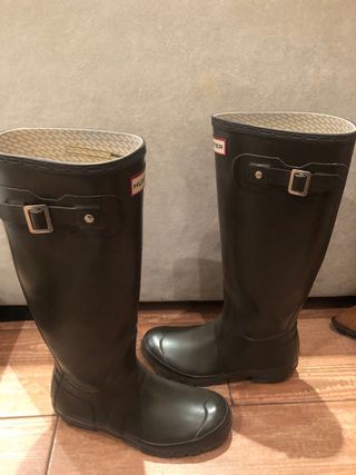 Botas de agua Hunter Marrón/Caqui Talla 37