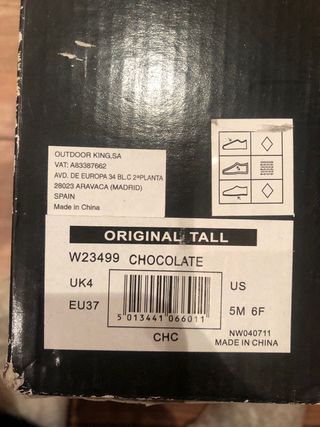 Botas de agua Hunter Marrón/Caqui Talla 37