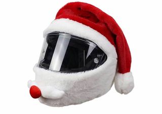Funda Casco Moto Papa Noel