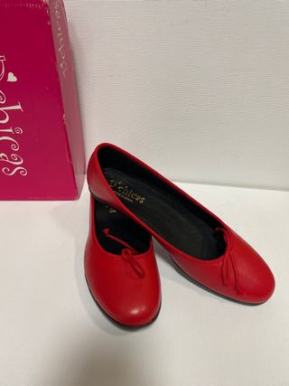 Zapatos D’Chicas Rojos Bailarinas