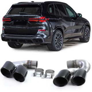 COLAS DE ESCAPE EN NEGRAS DE DOBLE SALIDA, M-PERFOMANCE BMW X5, G05, X6, G06, X7, G07