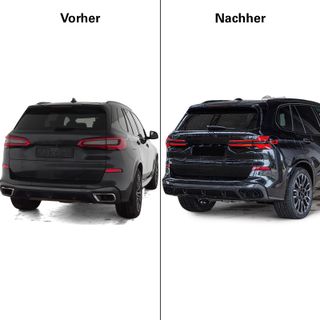 COLAS DE ESCAPE EN NEGRAS DE DOBLE SALIDA, M-PERFOMANCE BMW X5, G05, X6, G06, X7, G07