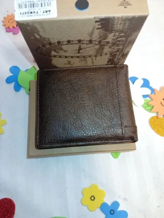 Cartera de Piel Genuin Leather 285