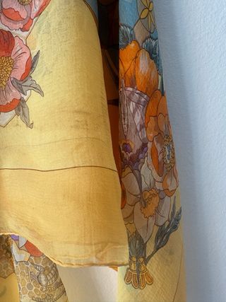 Pañuelo Hermes Seda Vintage Floral