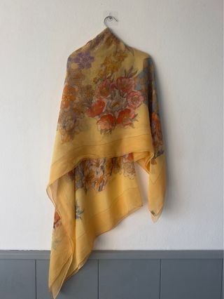 Pañuelo Hermes Seda Vintage Floral