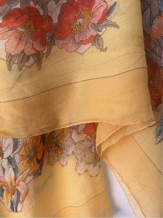 Pañuelo Hermes Seda Vintage Floral