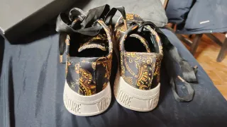 Tenis Versace Jeans Couture Negro/Dorado