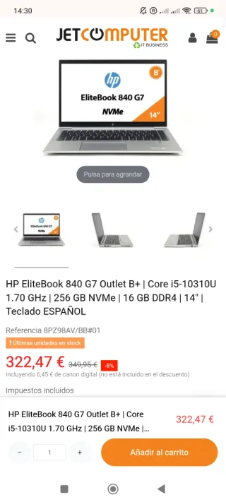 HP Elitebook 840 G7