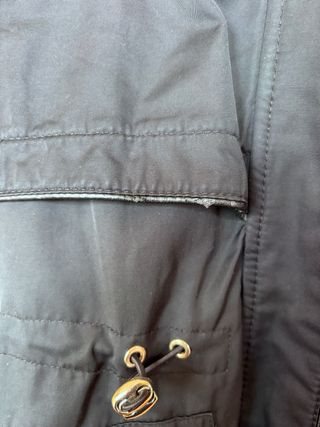 Chaquetón Zara negro forro polar