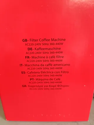 Cafetera Eléctrica Filtro Nueva Avon