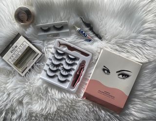 Set Pestañas Postizas y Accesorios