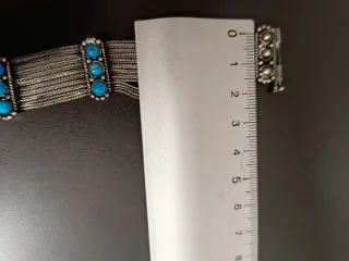 Pulsera vintage Plata y Turquesa