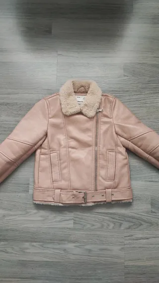 Abrigo Zara niña 7 años rosa